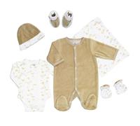 Trois Kilos Sept – Kit naissance 6 pièces mixte 0 mois Caramel