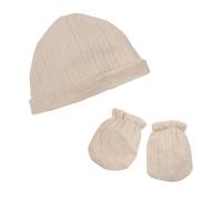 Trois Kilos Sept - Lot Bonnet + Moufles Sable