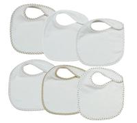 TROIS KILOS SEPT - Lot de 7 Bavoirs Naissance Bébé - Imperméable - (Motifs au Choix)