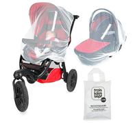 Trois Kilos Sept - Moustiquaire élastique à Zip 3 en 1 - Taille Universelle - Lit bébé, Cosy, Poussette - Filet Anti Moustiques Tigres, Insectes - Protection Fine & Résistante - Sac Inclus - Blanc