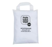 Trois Kilos Sept - Moustiquaire lit et nacelle bébé - Facile à Poser/Enfiler - Filet Anti Moustiques Tigres, Insectes - Tissage Fin - Laisse Passer l'air - Lavage à 30° - pour lit de 60x120cm