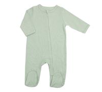 Trois Kilos Sept - Pyjama en Coton Zip Sauge - 01 mois