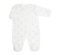 Trois Kilos Sept - Pyjama en velours Zip Coeur vert - 03 mois
