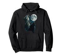 Trois Loups Hurlant à la Lune 3 Loup Lune Sweat à Capuche