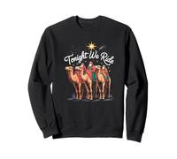 Trois Mages, ce Soir, Nous chevauchons Noël Sweatshirt