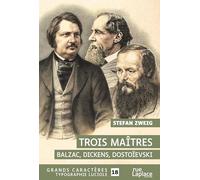 Trois maîtres: Balzac, Dickens, Dostoïevski