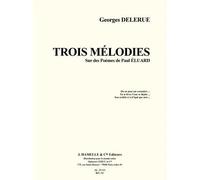 Trois Mélodies Sur Des Poemes De Paul Eluard / Recueil