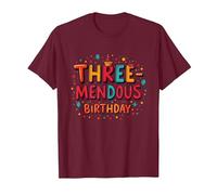 Trois mendous Birthday Boy 3 Célébration T-Shirt, Homme, Marron, S