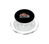 Trois Nains dans Un Camion Rouge avec Arbre de Noël Joyeux PopSockets PopGrip pour MagSafe