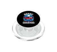 Trois Nains dans Un Camion Rouge avec des Nains de Noël Joyeux PopSockets PopGrip pour MagSafe