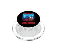Trois Nains dans Un Camion Rouge avec des Nains de Noël Joyeux PopSockets PopGrip pour MagSafe