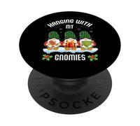 Trois Nains drôles à Carreaux en Forme de Buffle à Suspendre avec Mes Gnomes PopSockets PopGrip Adhésif