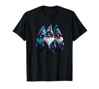Trois Nains patriotiques du 4 Juillet États-Unis T-Shirt