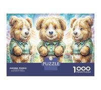 Trois Ours en Peluche en Chemises Puzzle pour Adultes 1000 Pièces, Faune Sauvage Défi Éducatif, Idéal en Cadeau Et Décoration 52x38cm/1000pcs