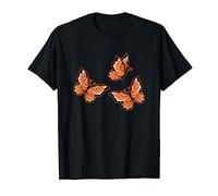 Trois papillons orange - motif papillons T-Shirt