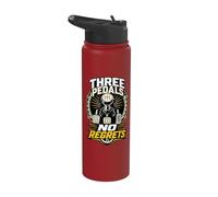 Trois pédales sans regrets Boîte manuelle Sticker Stainless Steel Insulated Water Bottle