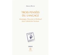 Trois pensées du langage Montaigne, Descartes et Rimbaud dans l'altérité de l'écriture - Arnaud Buchs - Hermann - broché - Biographie