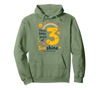 Trois Petites années de Soleil Cadeau d'anniversaire Sweat à Capuche