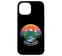 Trois Pics rétro Coucher de Soleil, Scafell Pike, Ben Nevis, Snowdon Coque pour iPhone 15