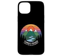 Trois Pics rétro Coucher de Soleil, Scafell Pike, Ben Nevis, Snowdon Coque pour iPhone 15 Plus