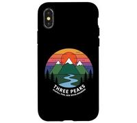 Trois Pics rétro Coucher de Soleil, Scafell Pike, Ben Nevis, Snowdon Coque pour iPhone X/XS
