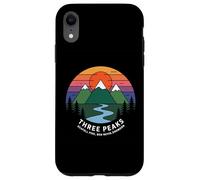 Trois Pics rétro Coucher de Soleil, Scafell Pike, Ben Nevis, Snowdon Coque pour iPhone XR