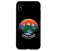 Trois Pics rétro Coucher de Soleil, Scafell Pike, Ben Nevis, Snowdon Coque pour iPhone XS Max