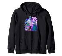 Trois Pigeons Amusants sur la Lune, Une Blague ironique et Sarcastique Sweat à Capuche