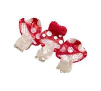Trois pinces à cheveux en forme de champignon | Pinces à cheveux pour fille | Barrette antidérapante pour fille