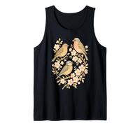 Trois pin's perchés Parmi Les Branches en Fleurs Débardeur