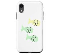 Trois Poissons Jaune Vert Animal Mer Summer Fun Coque pour iPhone XR