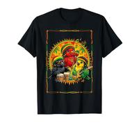 Trois Reggae Birds Band avec Guitare Bongos et Microphone T-Shirt