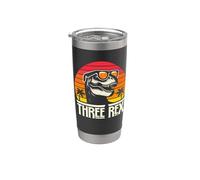 Trois Rex 3ème anniversaire Dinosaure T Rex Troisième anniversaire 3 ans Gobelet isotherme en acier inoxydable double paroi