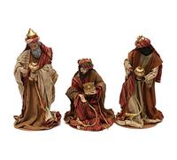 Trois Rois Mages Style Oriental résine colorée 30 cm