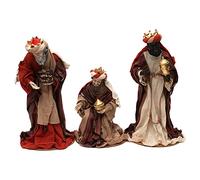 Trois Rois Mages Style Oriental résine colorée 42 cm
