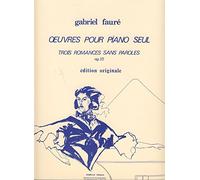 Trois Romances Sans Paroles Op.17. Solo de Piano.
