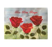 Trois roses rouges