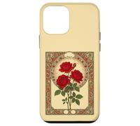 Trois Roses Rouges Style Art Nouveau Coque pour iPhone 12 Mini