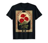 Trois Roses Rouges Style Art Nouveau T-Shirt