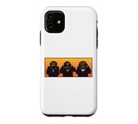 Trois singes Hipster sages entendent Parler et ne voient Pas Le Mal Coque pour iPhone 11