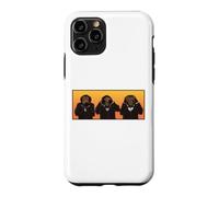 Trois singes Hipster sages entendent Parler et ne voient Pas Le Mal Coque pour iPhone 11 Pro