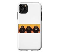 Trois singes Hipster sages entendent Parler et ne voient Pas Le Mal Coque pour iPhone 11 Pro Max