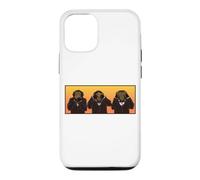 Trois singes Hipster sages entendent Parler et ne voient Pas Le Mal Coque pour iPhone 12/12 Pro