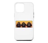 Trois singes Hipster sages entendent Parler et ne voient Pas Le Mal Coque pour iPhone 12 Pro Max