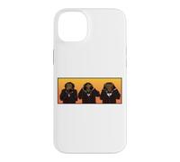 Trois singes Hipster sages entendent Parler et ne voient Pas Le Mal Coque pour iPhone 14 Plus