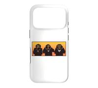 Trois singes Hipster sages entendent Parler et ne voient Pas Le Mal Coque pour iPhone 17 Pro