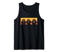 Trois singes Hipster sages entendent Parler et ne voient Pas Le Mal Débardeur