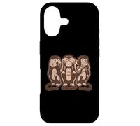 Trois singes sages parlent, n'entendent et ne voient Aucun Coque pour iPhone 17