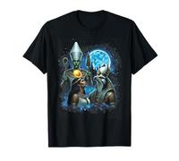 Trois Statues de la Trinité égyptienne Horus Osiris et Isis Lune T-Shirt