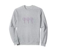 Trois sucettes Violettes drôles Bonbons Mignonnes Mignonnes Halloween drôles Sweatshirt